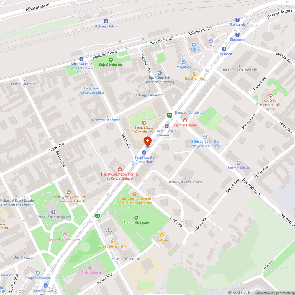 Megrongálódott jelzőlámpa bejelentés helye