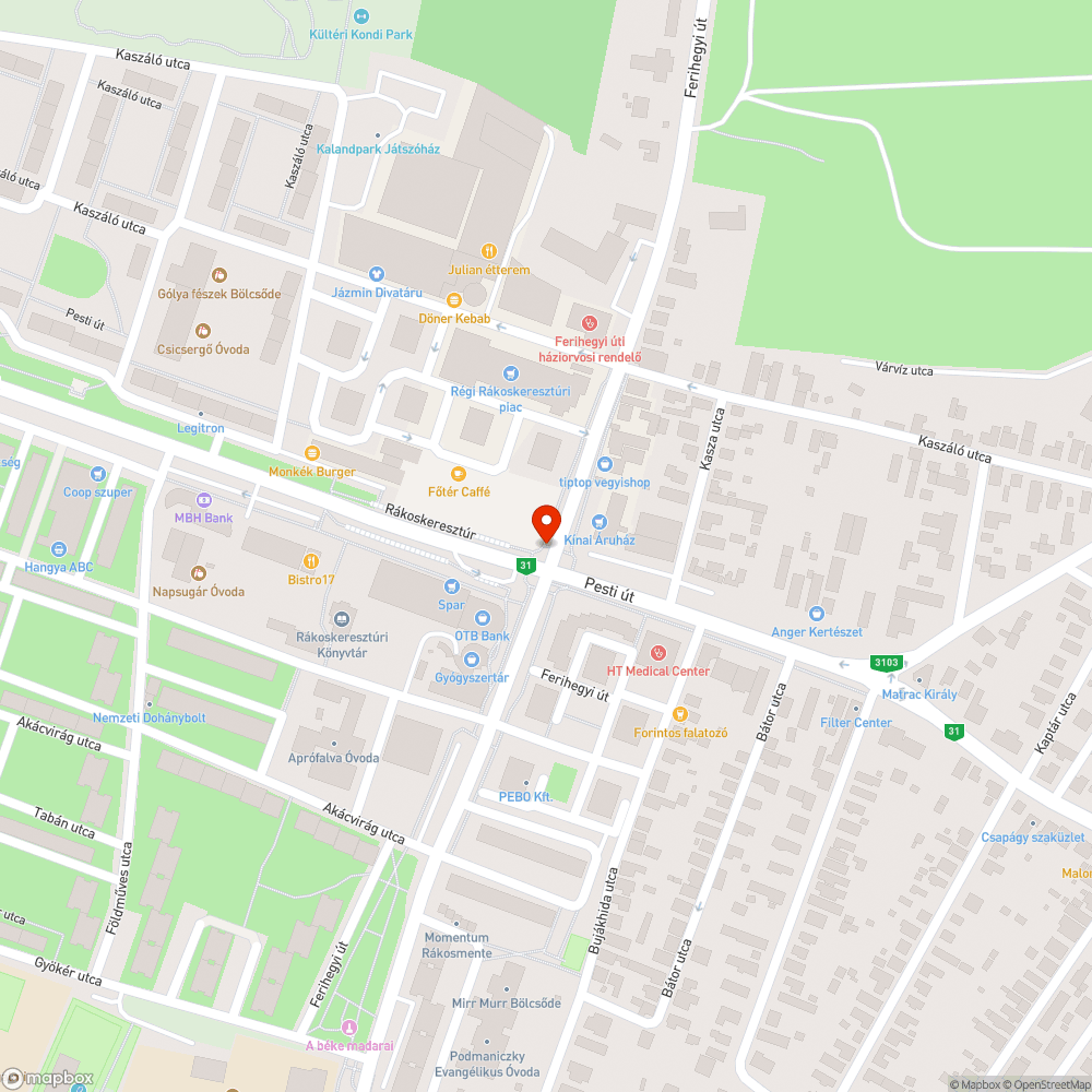 Elkopott vakvezető bütykök bejelentés helye