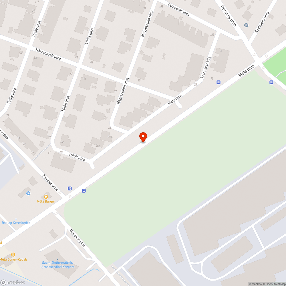 Rossz állapotú buszmegálló bejelentés helye