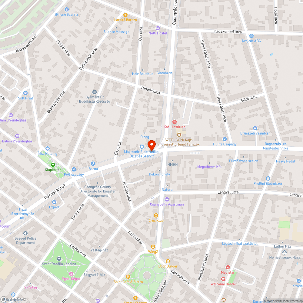 Fogyatkozó személyautó a Berlini krt-on bejelentés helye