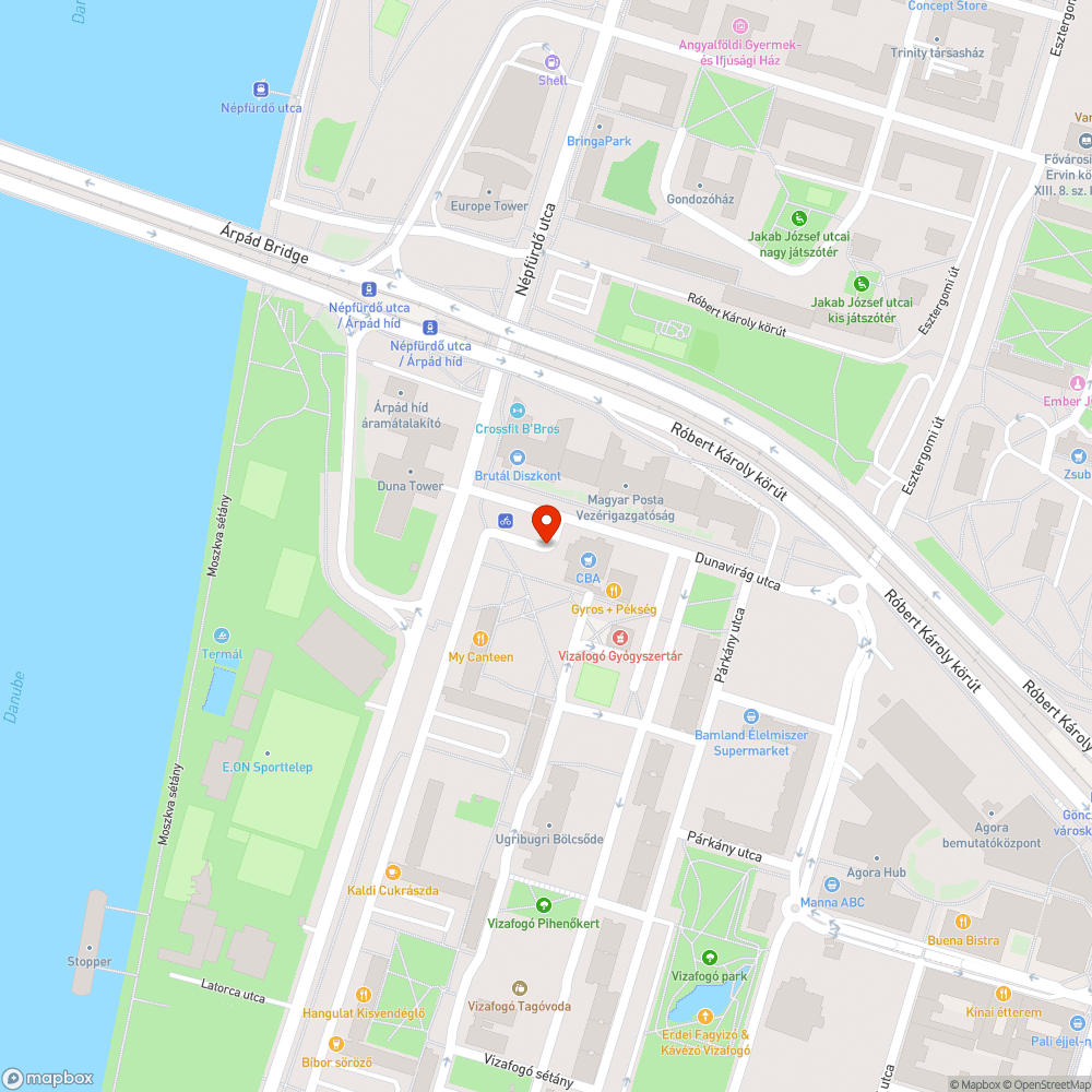 Kidöntött csőkorlá bejelentés helye