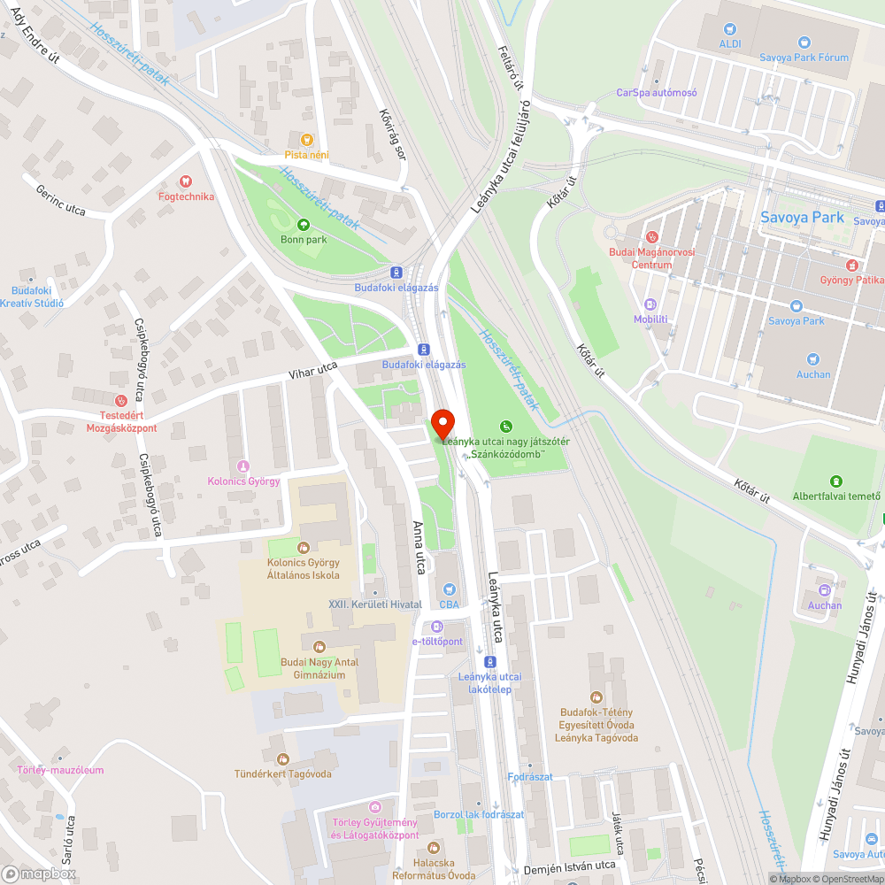 Borzalmas járda bejelentés helye