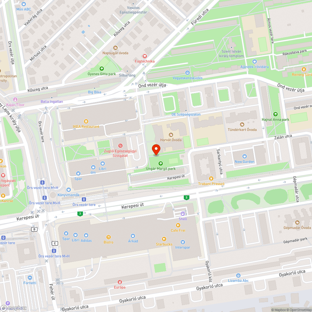 Megrongált kapu bejelentés helye