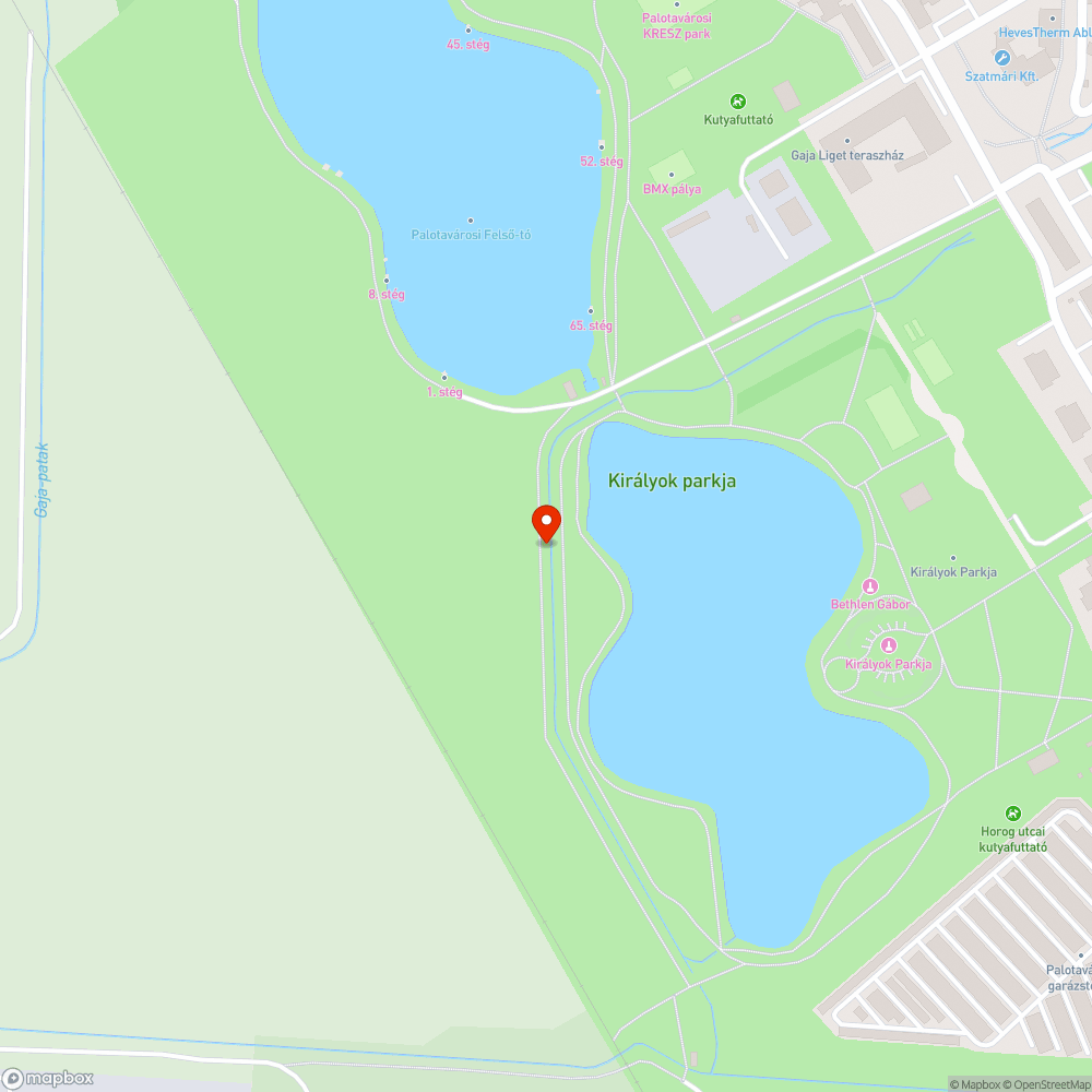 Lámpatest lóg a Palotavárosi tavaknál bejelentés helye