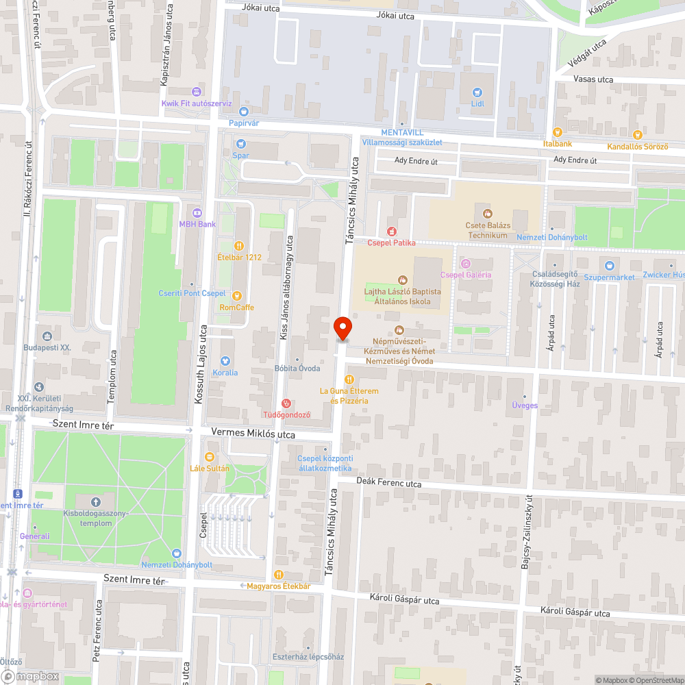 Sérült gyalogátkelő tábla bejelentés helye