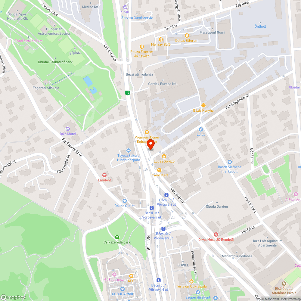 Szemét bejelentés helye