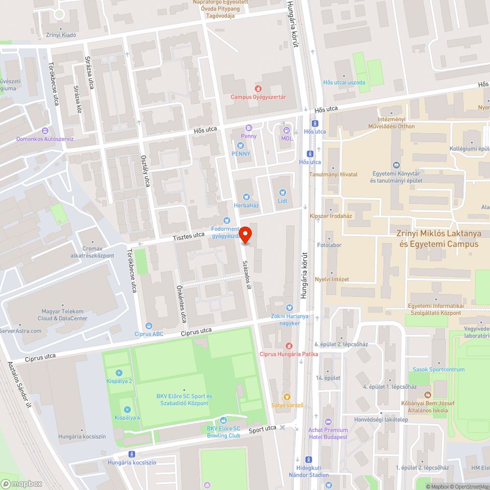 Kátyús út, kőfelverődés veszélye bejelentés helye