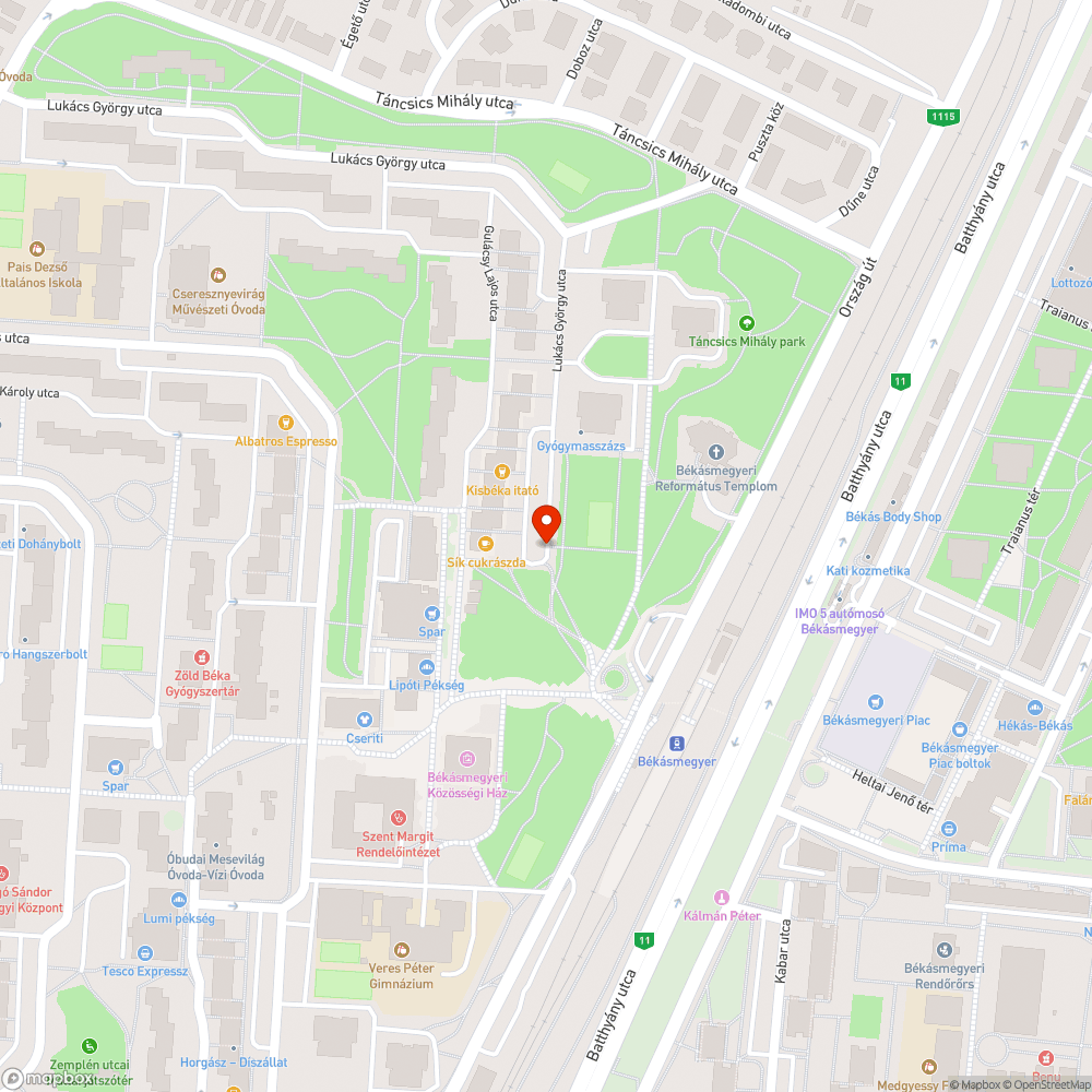 Kiégett lámpa bejelentés helye