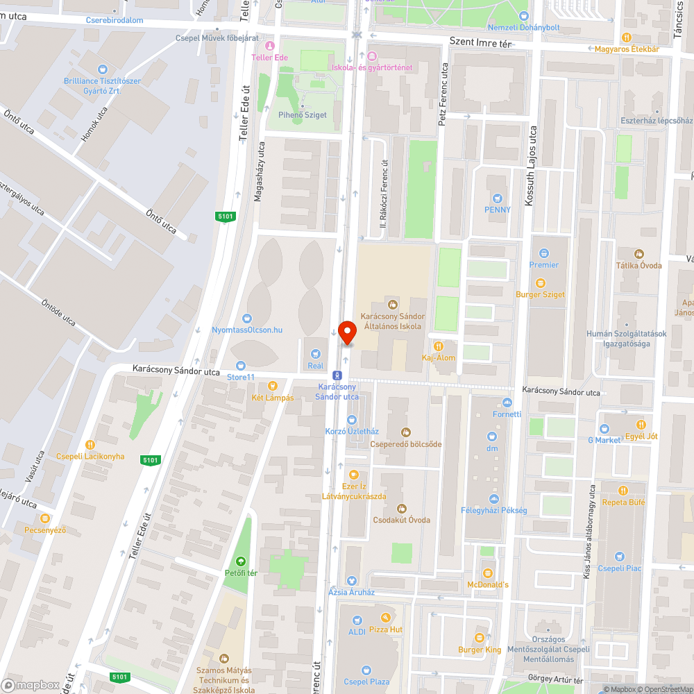 Eldugult víznyelő és megsüllyedt környezete bejelentés helye