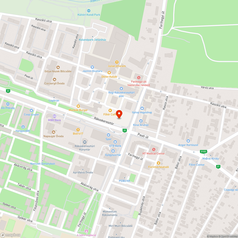 Vezeték bejelentés helye