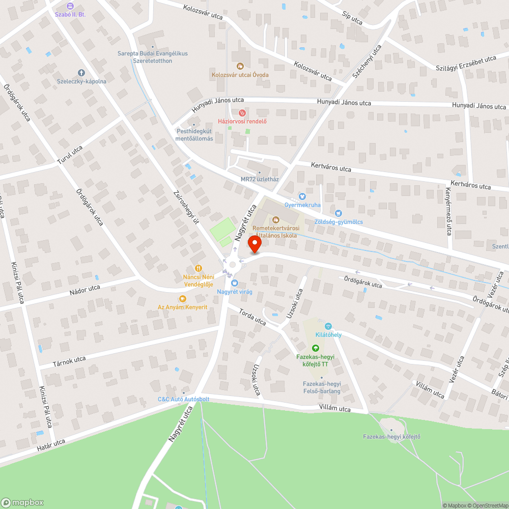 Kidőlt irányjelző tábla bejelentés helye