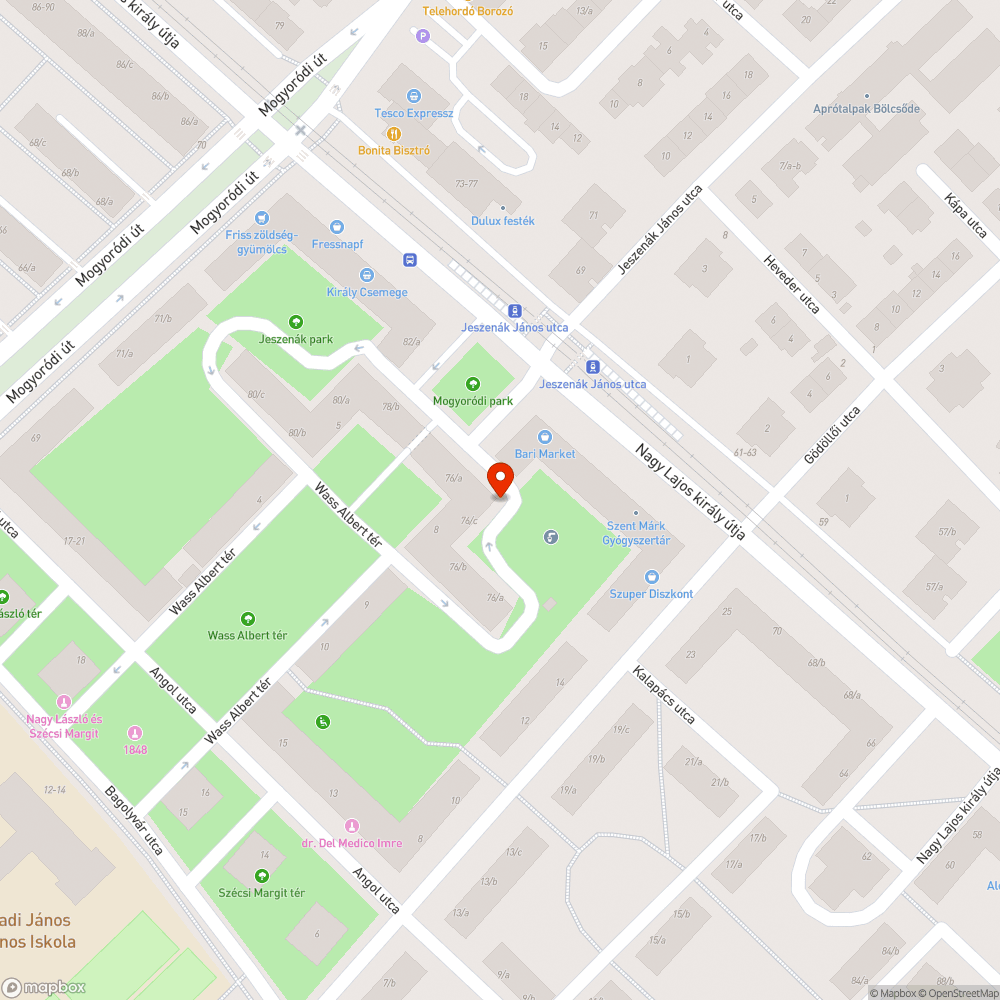 Elhagyott jármű Zuglóban bejelentés helye