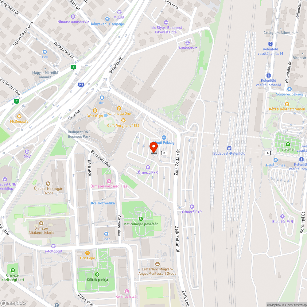 Máló térkép bejelentés helye