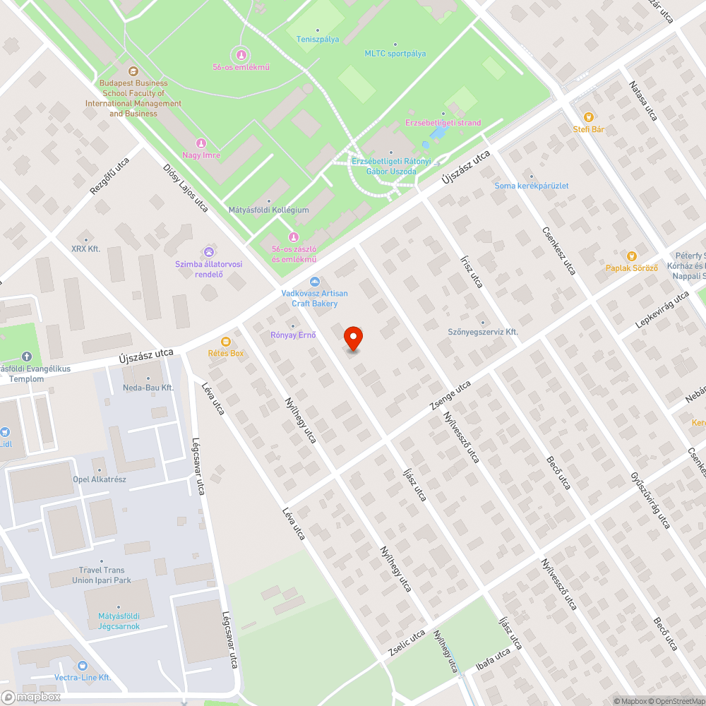 Botlásveszélyes járda bejelentés helye