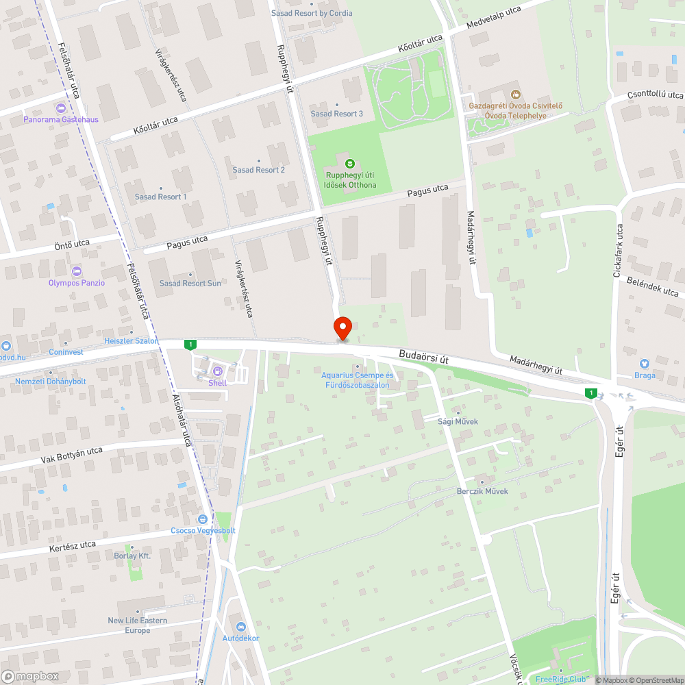 Kátyús út bejelentés helye