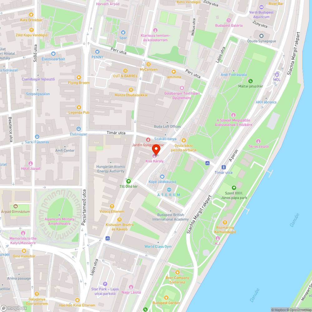 Kátyú a Lajos utcánál bejelentés helye