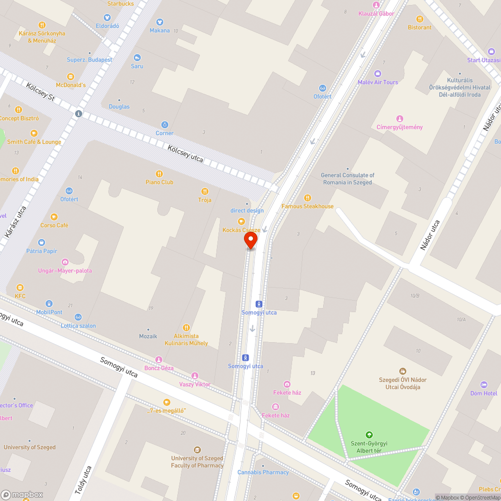 Megsérült folyóka bejelentés helye