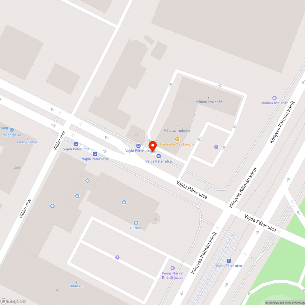 Törmelék a buszmegállóban bejelentés helye