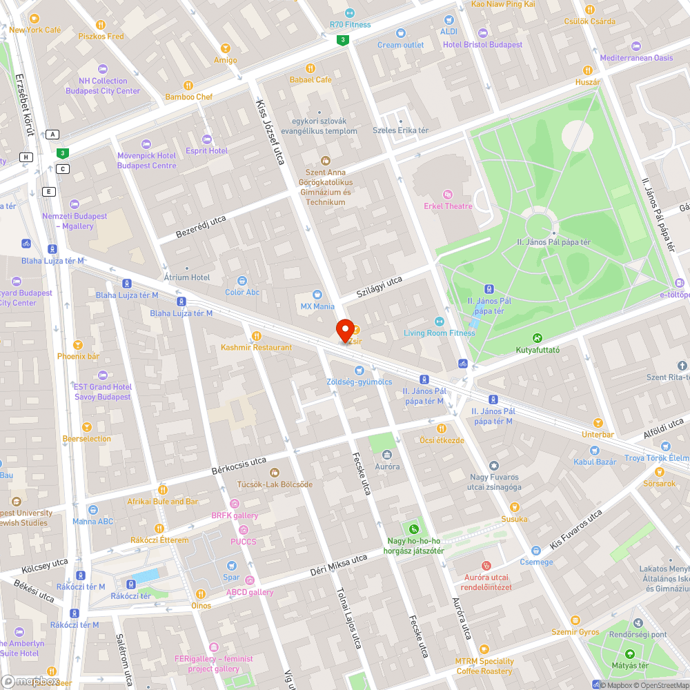 Fákhoz lakatolt biciklik bejelentés helye