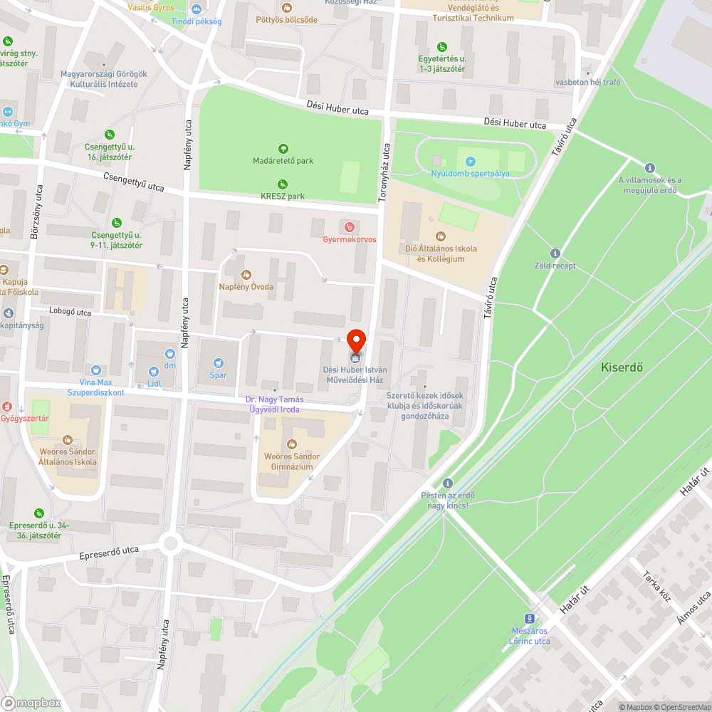 Széteső pad bejelentés helye