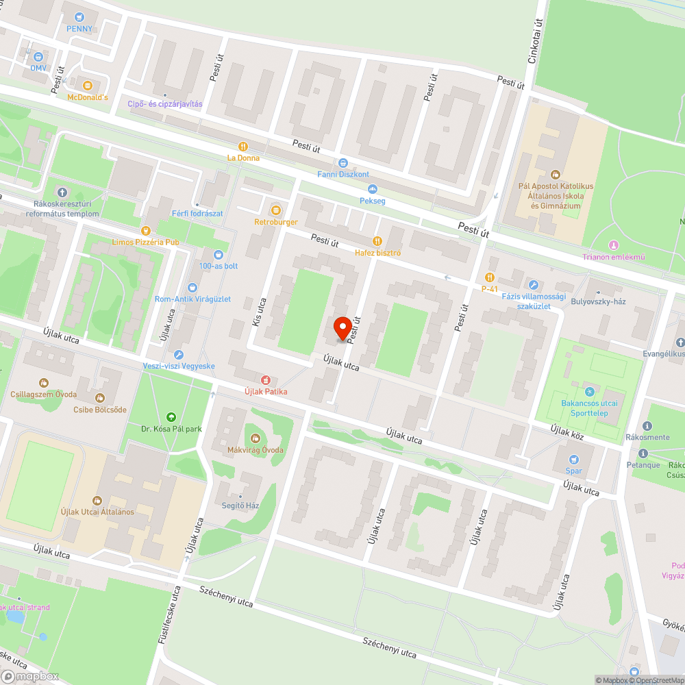 Szemét a fán bejelentés helye