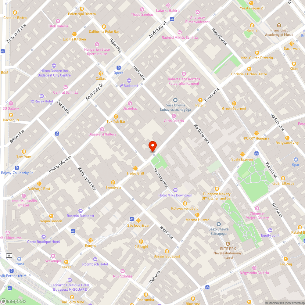 Sötétben bejelentés helye