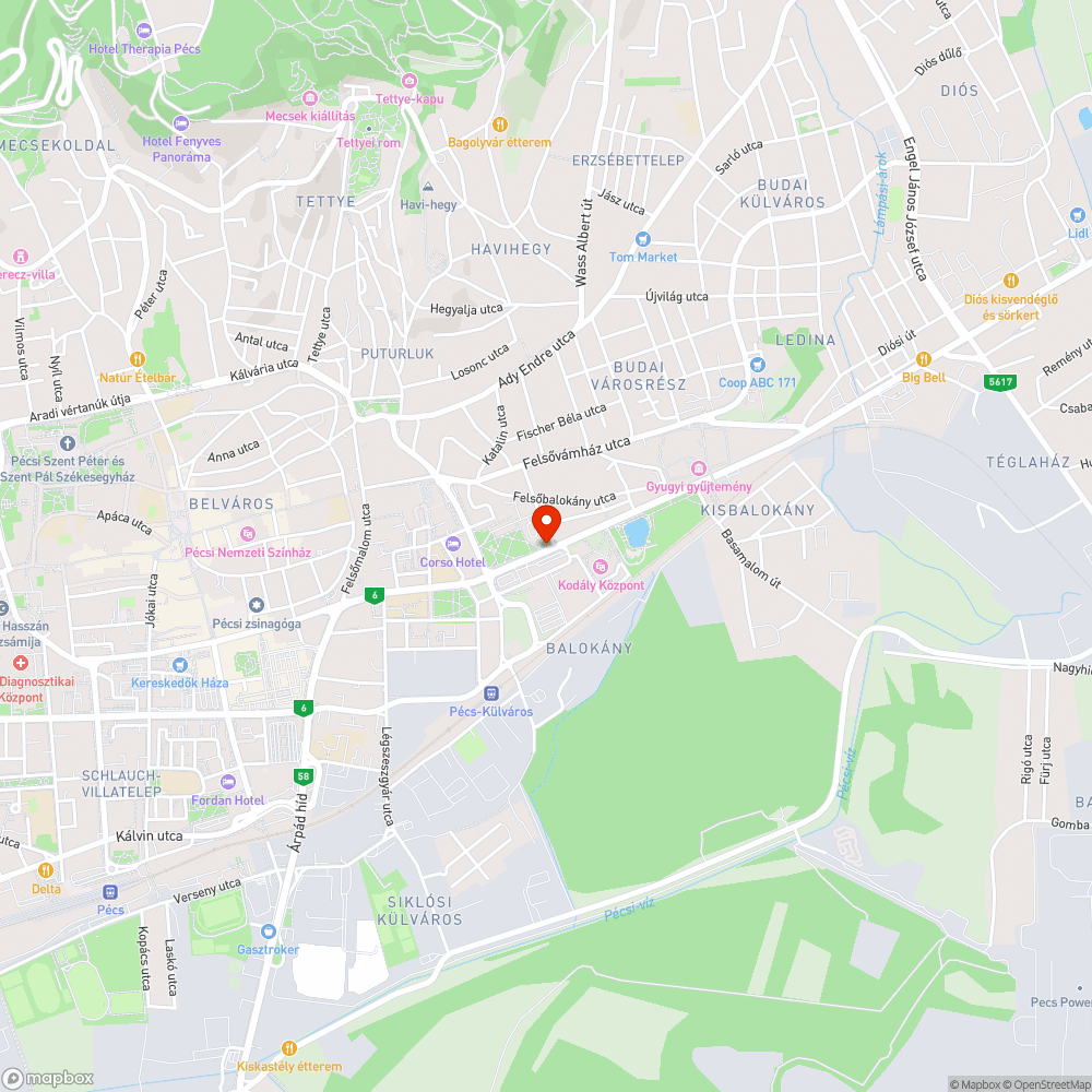 Elhagyott autó bejelentés helye