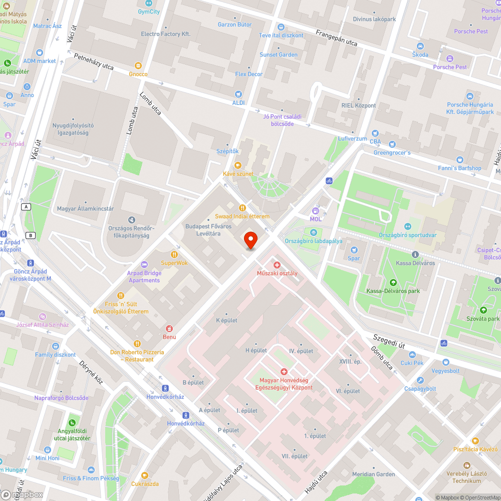 Graffitis parkolóóra bejelentés helye