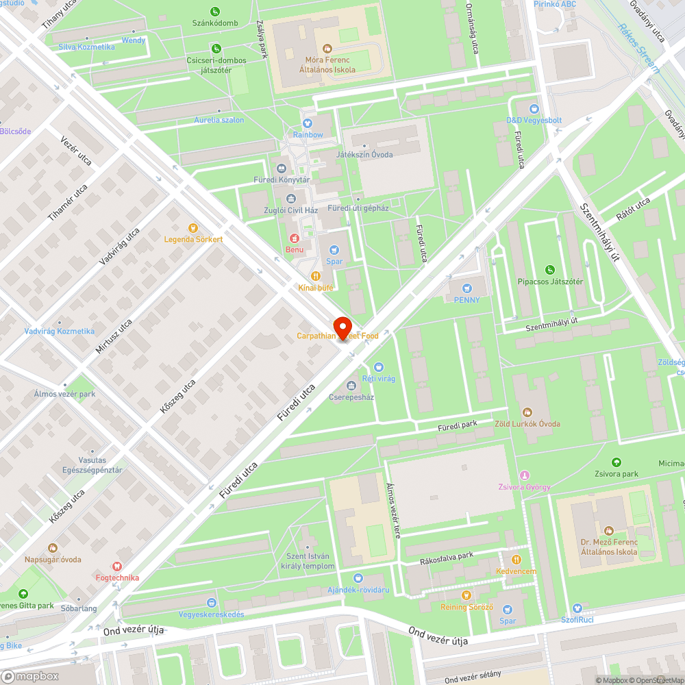 Vezér utca felújítása bejelentés helye