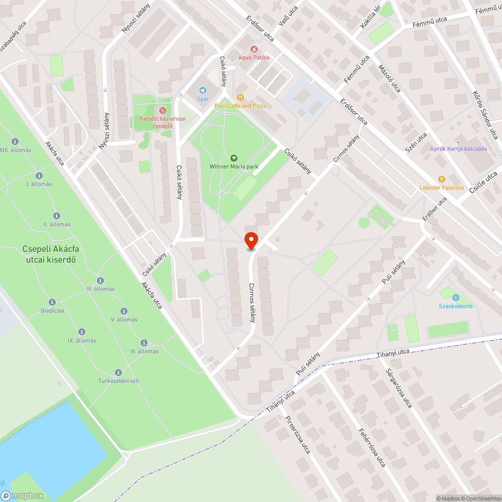 Kitört poller bejelentés helye