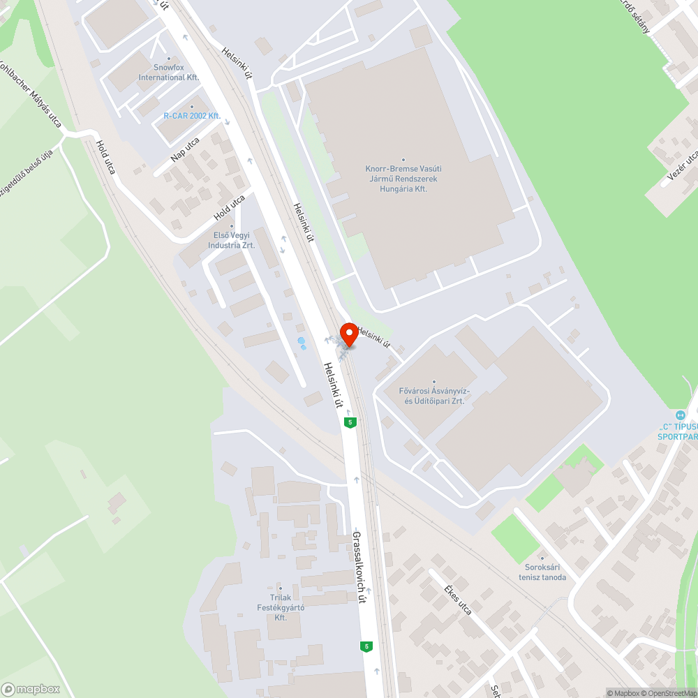 Kólagyári átjáró szemét bejelentés helye