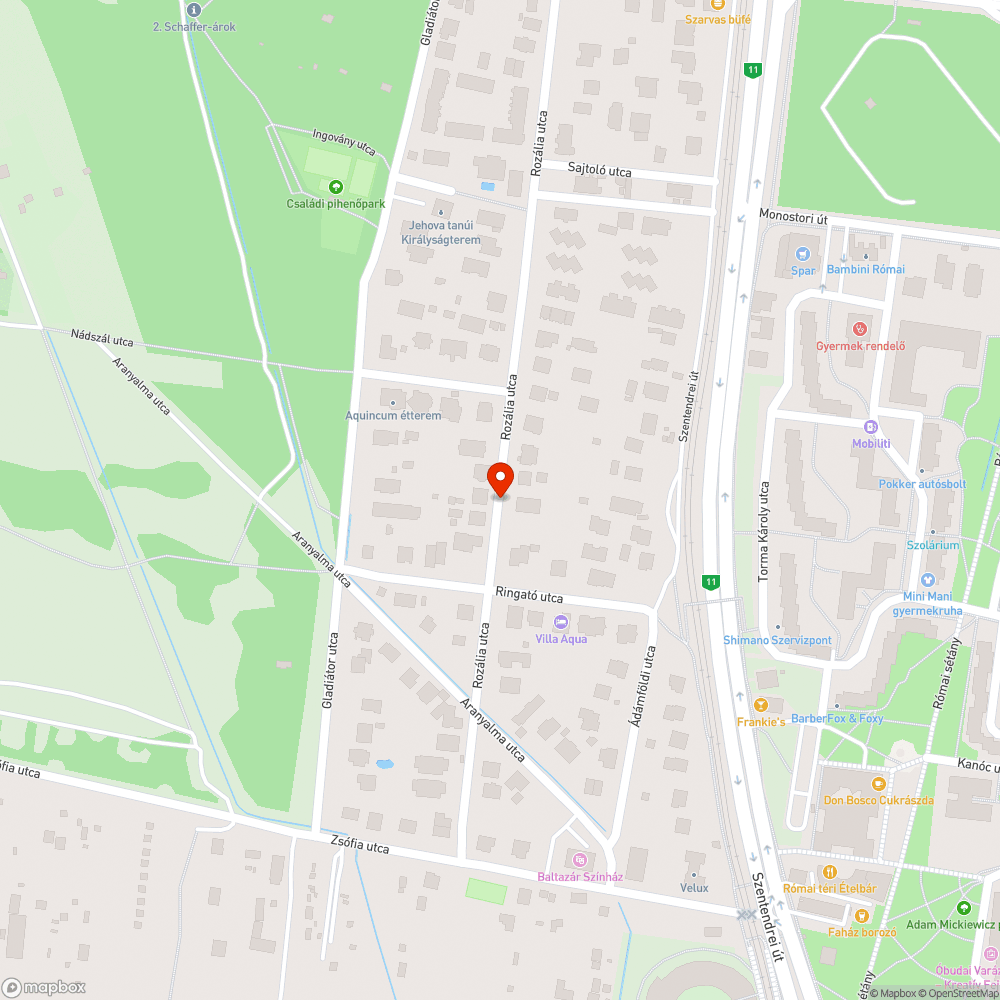 még mindig Rozália utca bejelentés helye