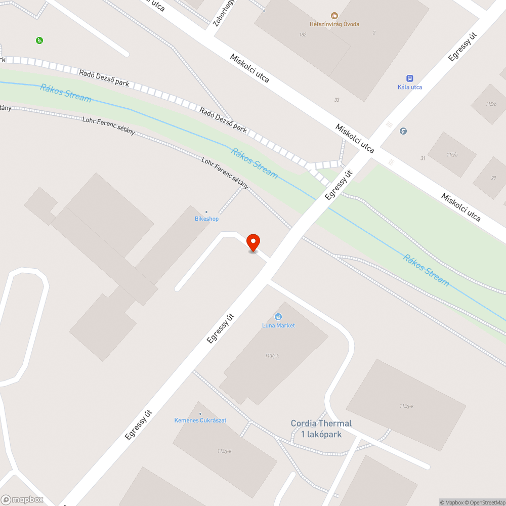 Elhagyott autó bejelentés helye