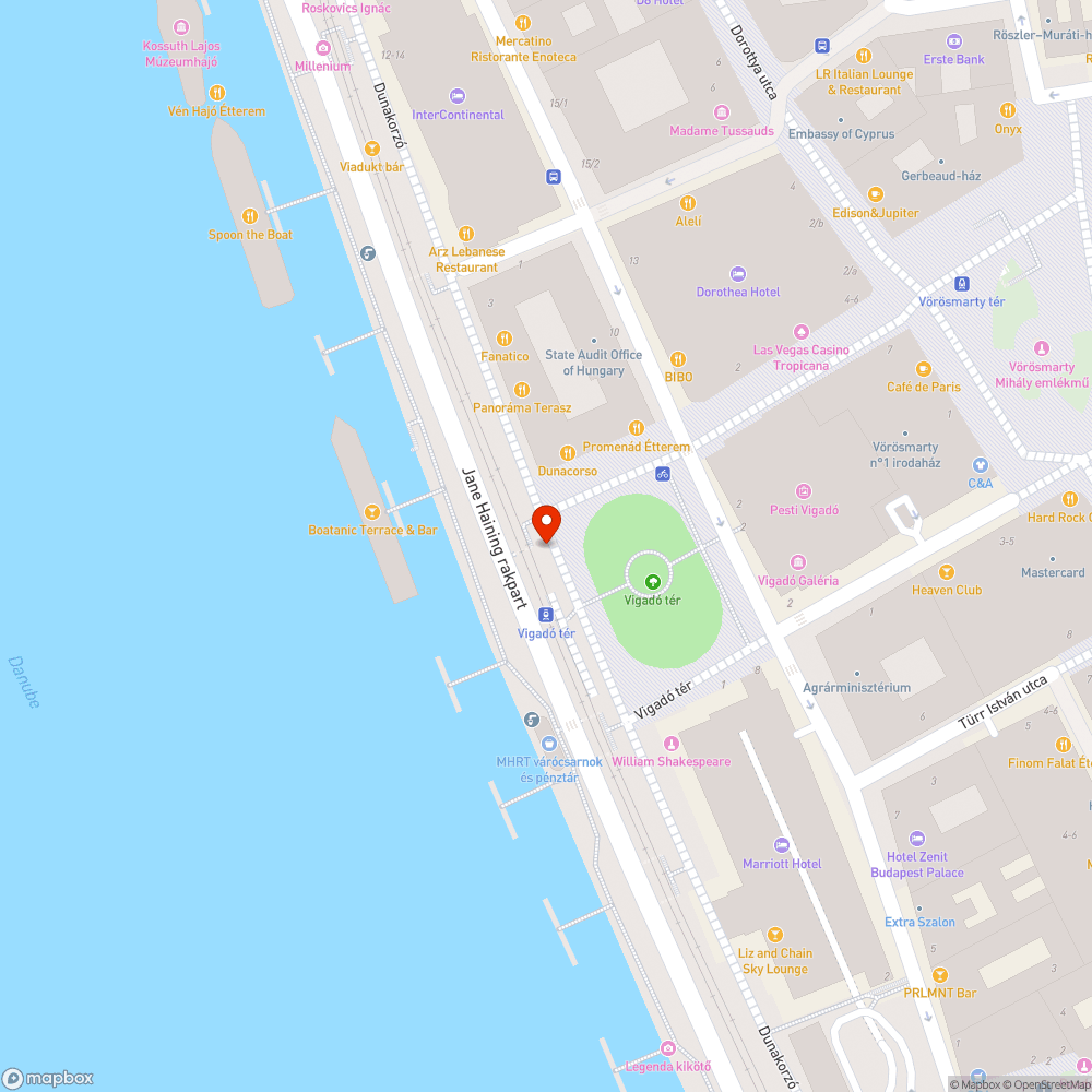 RE: Lépcső létesítése a Vigadó téren a 2-es villamos megállójánál bejelentés helye