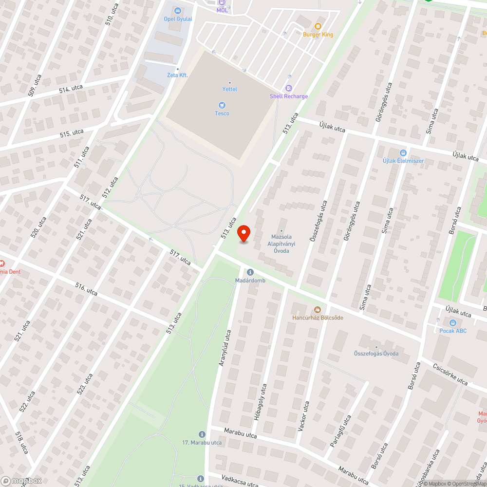 Úttesten szabálytalanul parkoló autók bejelentés helye