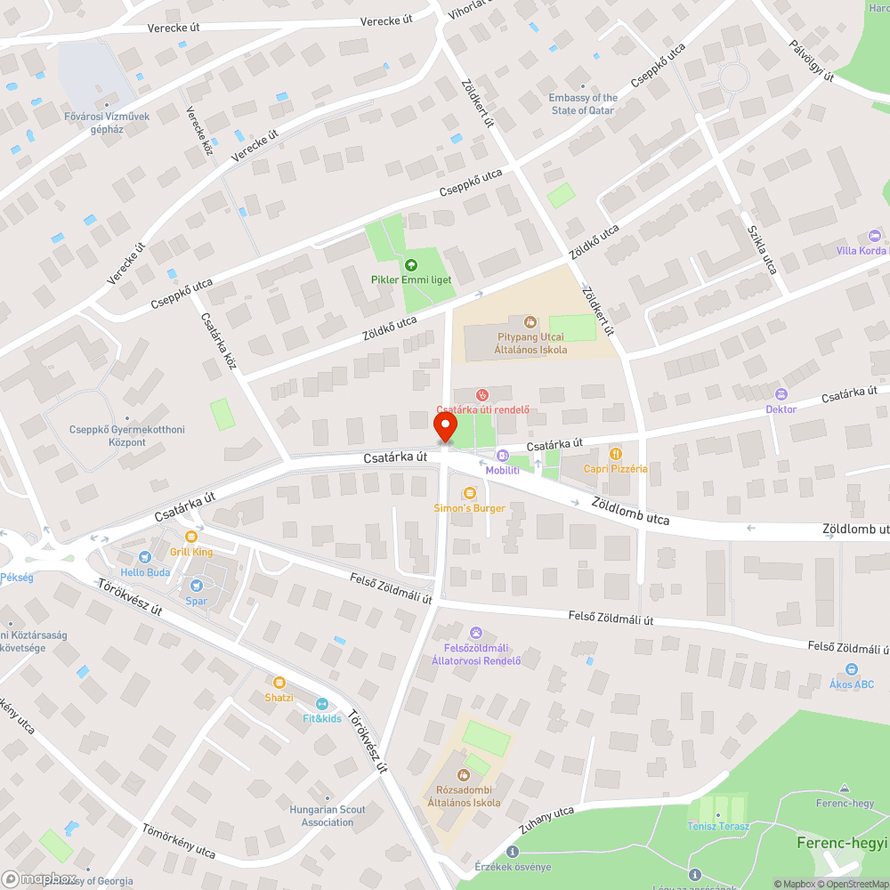 Egyirányú utca tábla hiányzik - Pitypang utca bejelentés helye