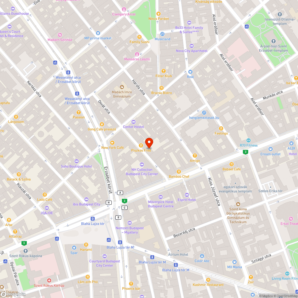 Hiányos, felszakadt térburkolat a VII. kerület Osvát u. 7. előtt bejelentés helye