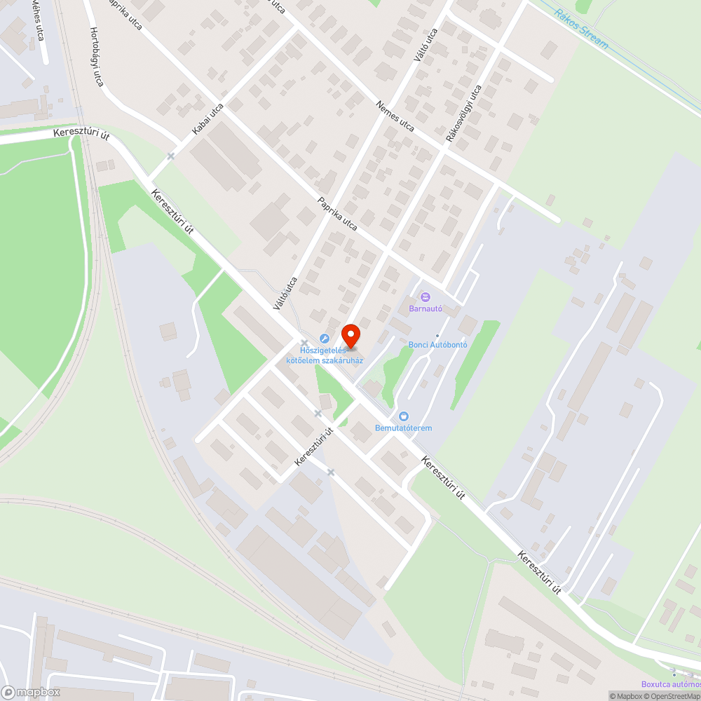 Hiányzó burkolat bejelentés helye