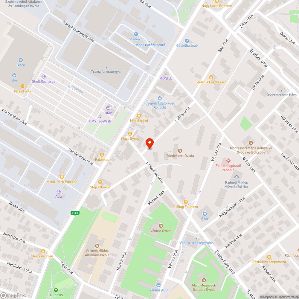 Szemétlerakat bejelentés helye