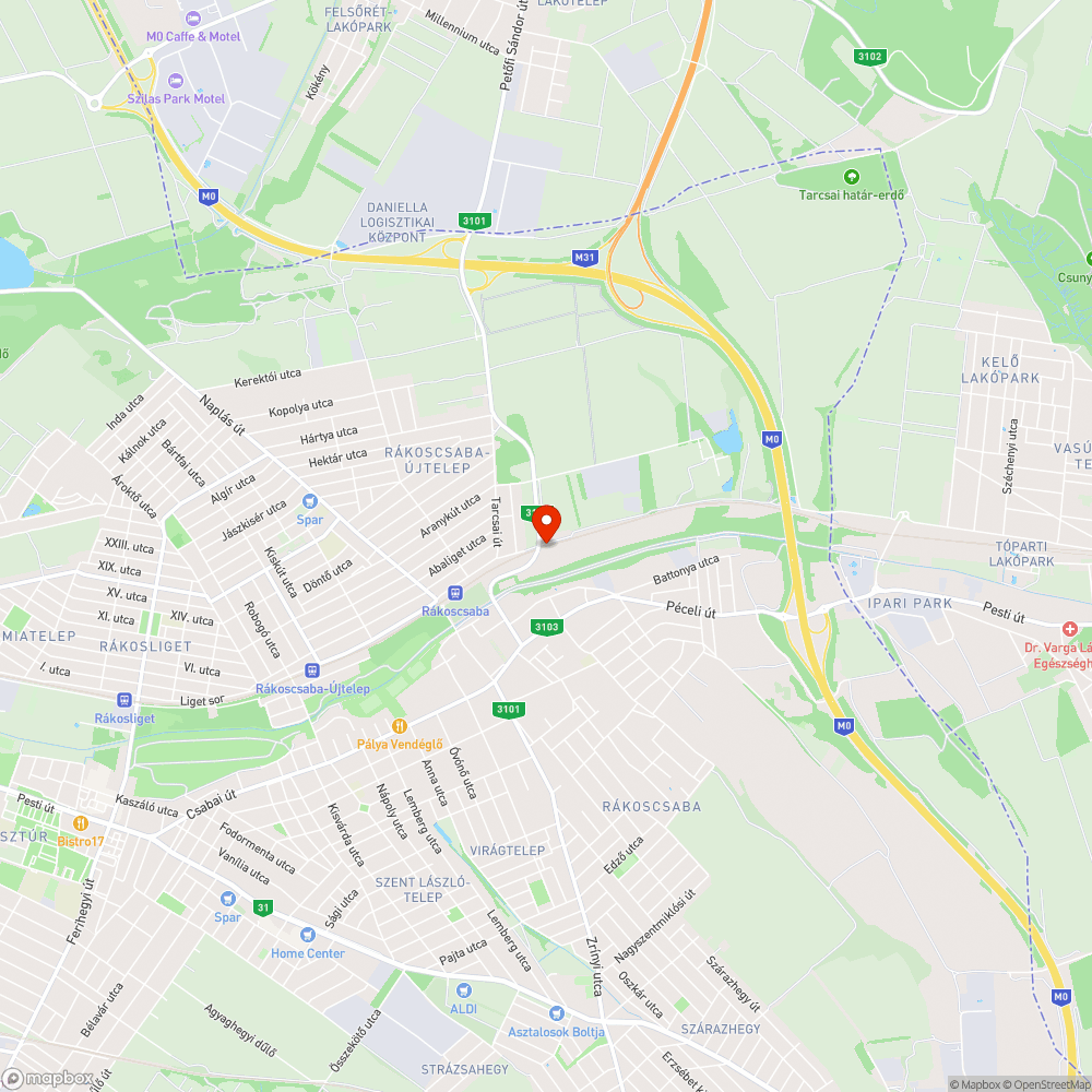 Illegális szemétlerakás bejelentés helye