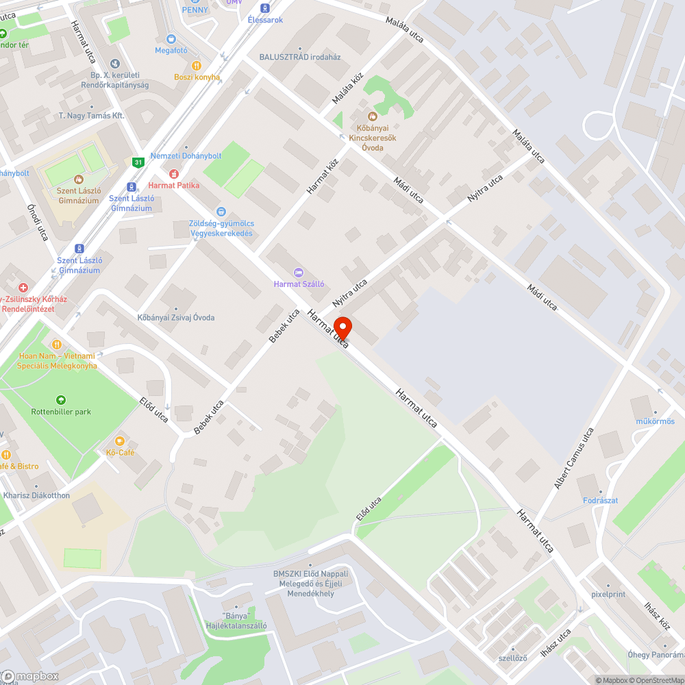 Buszváró üvege betört bejelentés helye