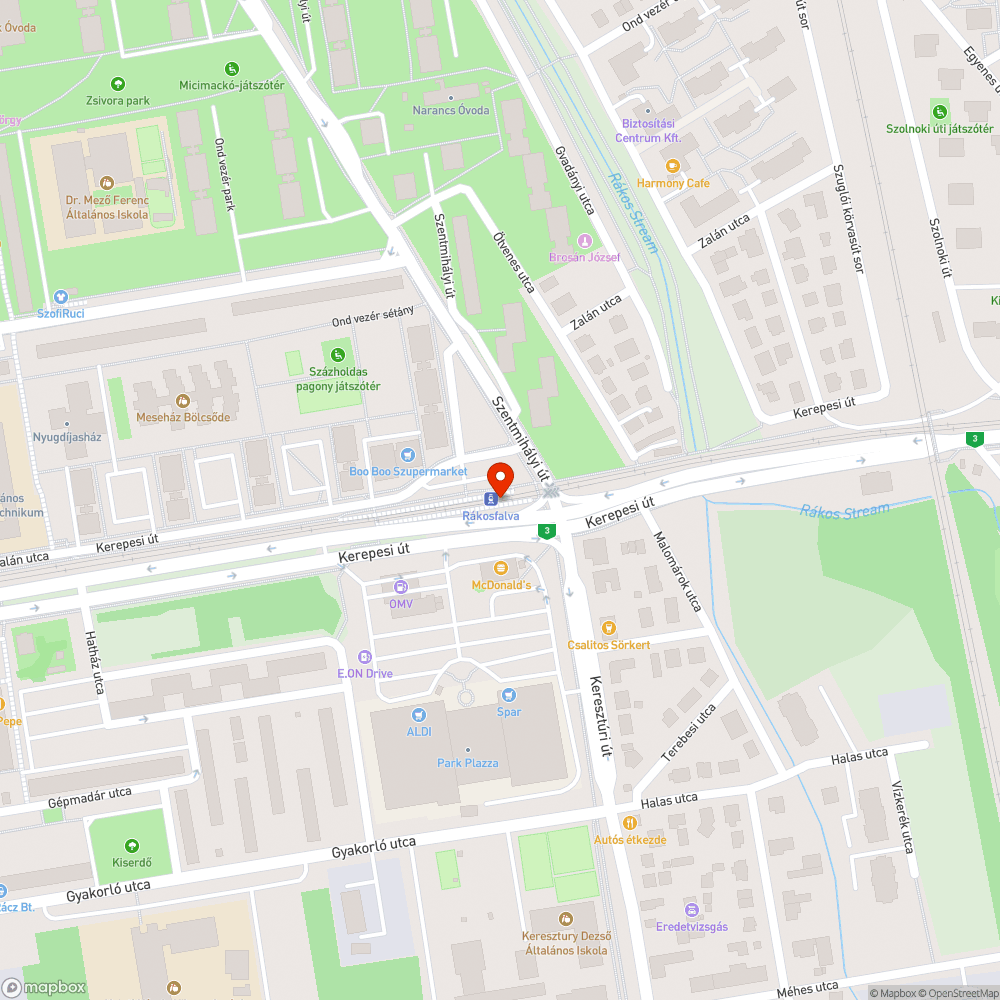 Beomló HÉV-peronszegély bejelentés helye