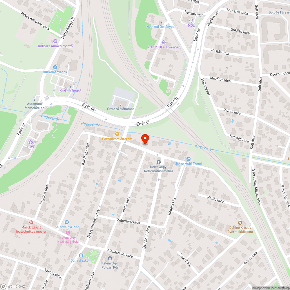 kátyús útszakasz bejelentés helye