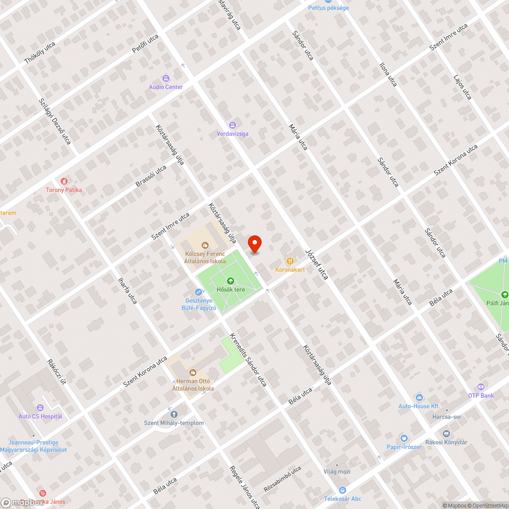 Elmozdult csatornarácsok bejelentés helye