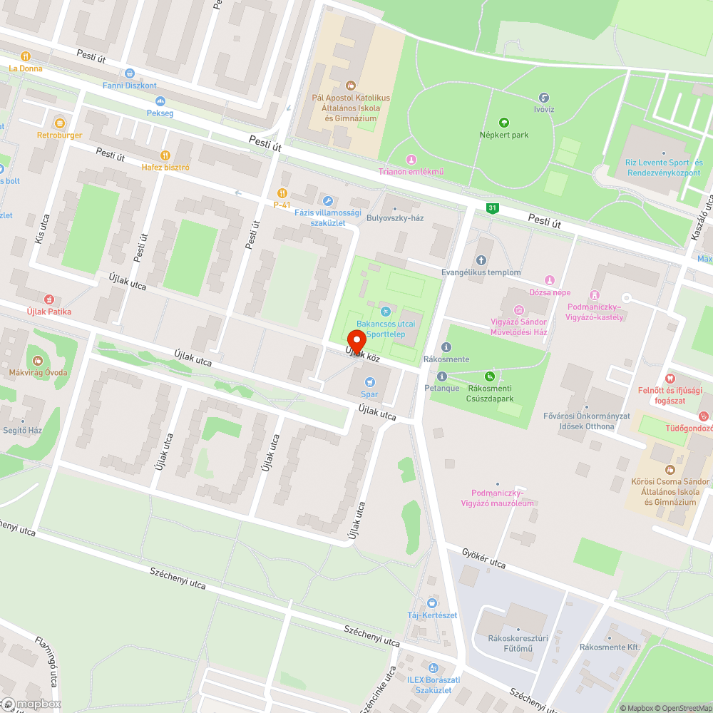 Támaszok a bolt elé bejelentés helye