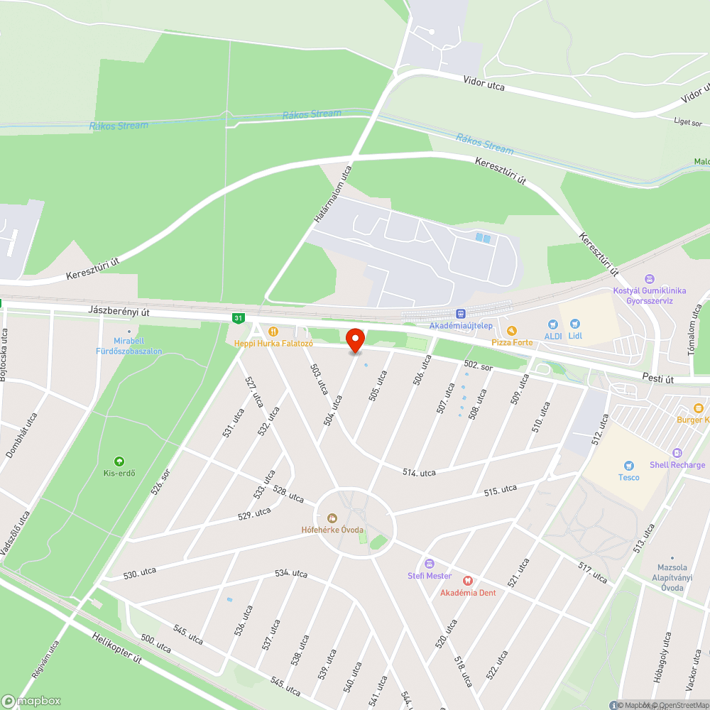 Forgalomszervezési javaslat bejelentés helye