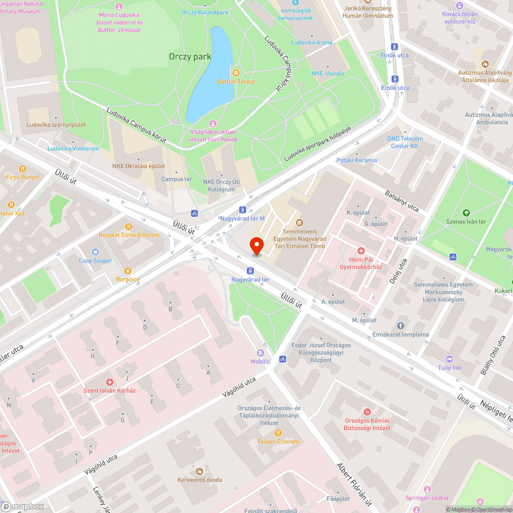 Hiányzó korlátok a Nagyvárad téren bejelentés helye