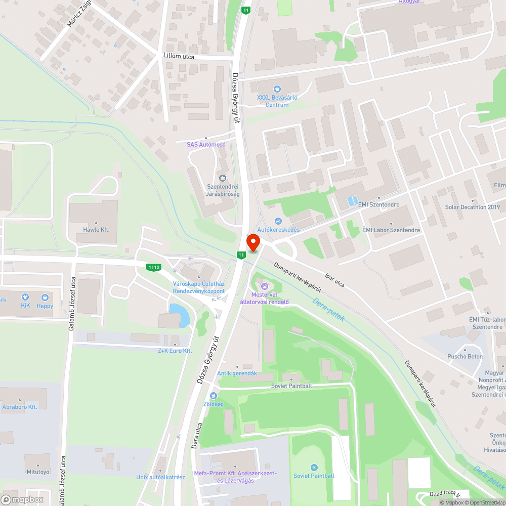 Szemét bejelentés helye