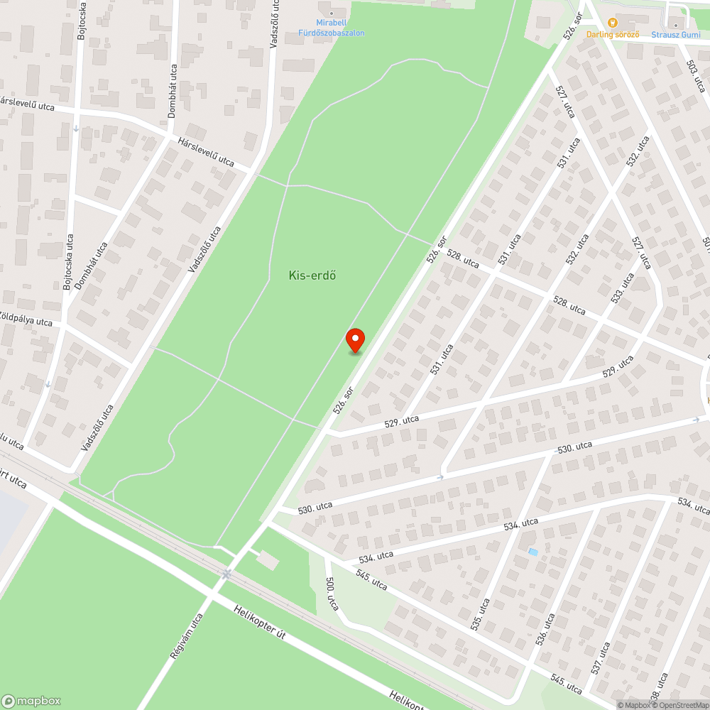 Elbontatlan oszlopcsonk az erdőben bejelentés helye