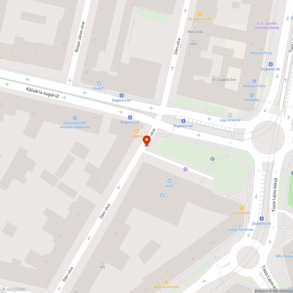 Megrongált tábla bejelentés helye